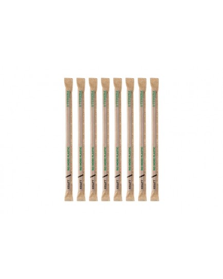 Καλαμάκια  γρανιτας χάρτινα  Ø0.8cm x 21cm (500τεμ.)