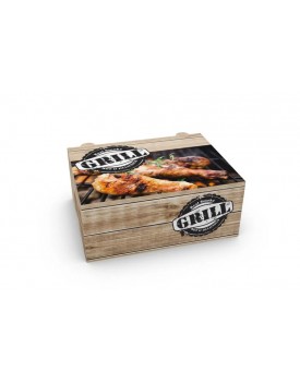 Κουτί ψητοπωλείου Τ3 (19×14,5×8cm) Grill 1/2kg κοτόπουλο (10kg)