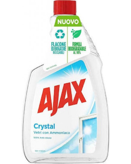 Υγρό τζαμιών ''Crystal''  ανταλλακτικό Αjax  750ml