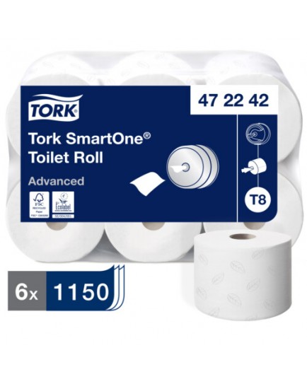 ΧΑΡΤΙ ΥΓΕΙΑΣ TORK SMART ONE 6ΡΟΛΑ Χ 1150S